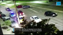 Así fue el desalojo en el Parque Castelli tras la reunión de anoche