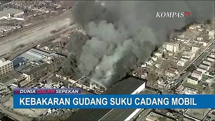 Download Video: Kebakaran Besar Gudang Suku Cadang Mobil di Chicago, 250 Petugas Damkar Diturunkan