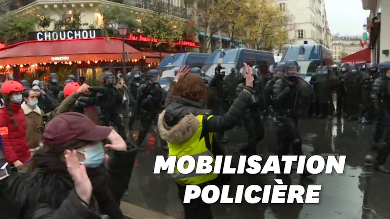 Sécurité globale: à Paris, des dizaines d'inter...