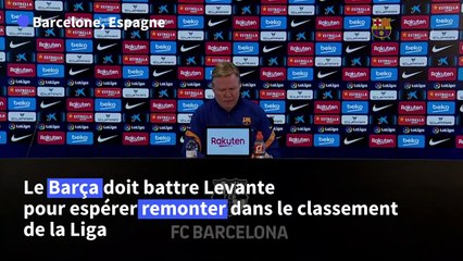 Football: Barcelone a besoin de points, selon l'entraîneur Koeman
