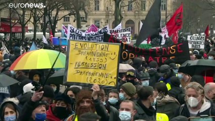 La protesta contra la controvertida Ley de Seguridad Global vuelve a terminar con incidentes