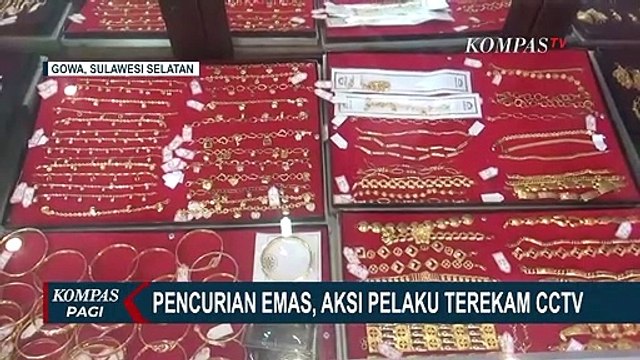 Terekam CCTV! Pura-Pura Membeli, Pelaku Ini Tukar Emas Asli dengan Emas Palsu