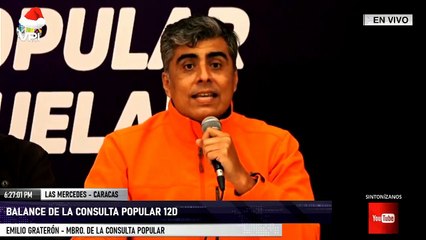 Graterón: "Todos los cuadernos y elementos usados en la Consulta, serán destruidos"