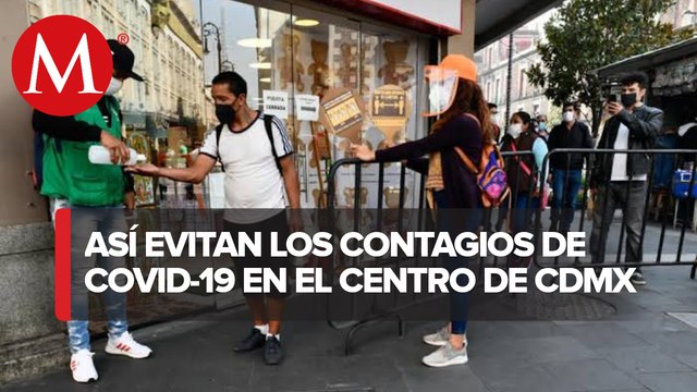 CdMx fortalece filtros sanitarios en el Centro Histórico