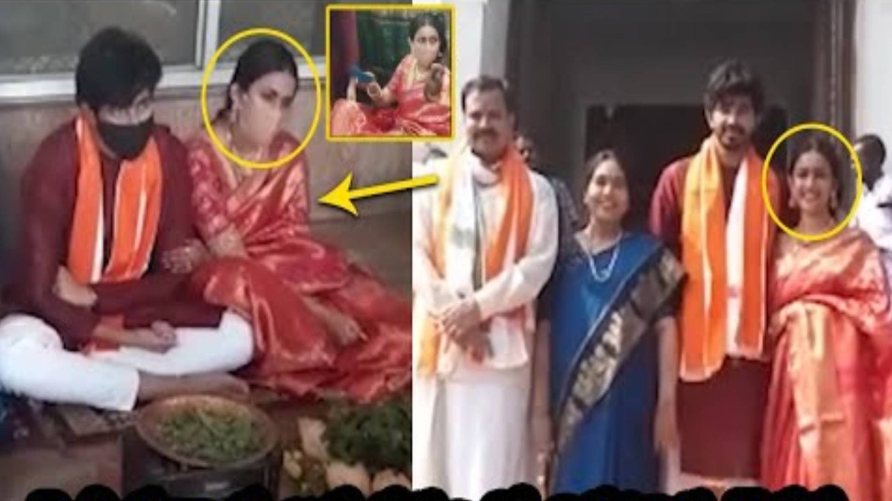 Niharika And Chaithanya Visits Annavaram Temple