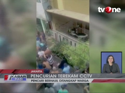 Terekam CCTV, Pelaku Pencurian Sepeda Motor Tertangkap Warga