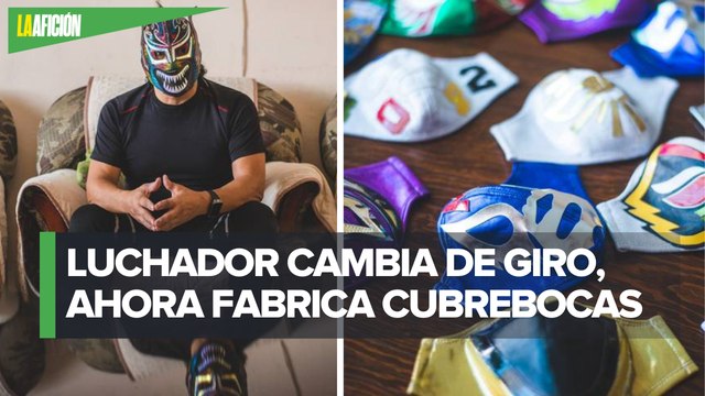 Luchador profesional crea cubrebocas por crisis económica tras pandemia de covid-19