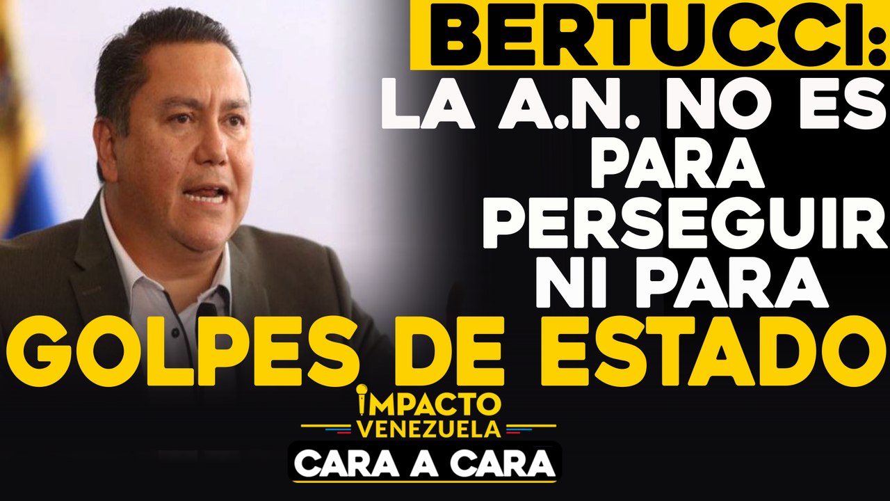Bertucci: La A.N. no es para perseguir ni para golpes de estado | Cara a cara Impacto Venezuela