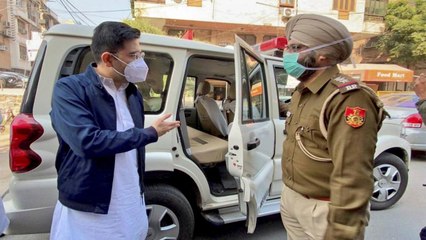 AAP's Raghav detained ahead of protest outside HM house