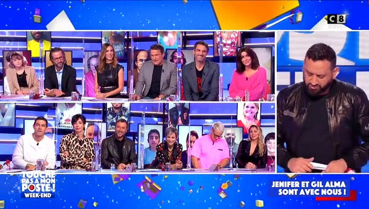 Jenifer Bartoli, invitée dans l'émission "Touche pas à mon poste" sur C8.
