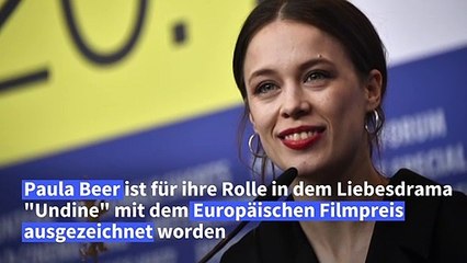 Paula Beer mit Europäischem Filmpreis ausgezeichnet
