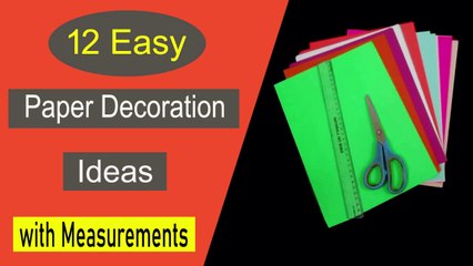 12 Easy Paper Decoration Ideas for Home | DIY Paper Decorations for Christmas & New Year 2020