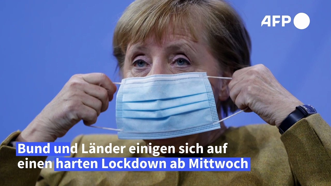 Merkel kündigt harten Lockdown ab Mittwoch an