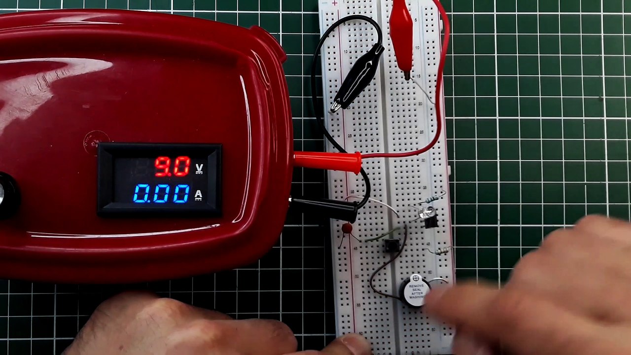 Alarma de seguridad electrónica con SCR, diseñada desde cero, excelente para principiantes