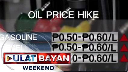Panibagong oil price hike, ipatutupad sa papasok na linggo