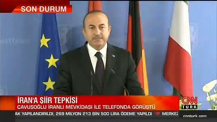 Son dakika haberi- Bakan Çavuşoğlu, İranlı mevkidaşı ile görüştü