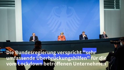 Lockdown: Scholz kündigt "sehr umfassende Überbrückungshilfen" an