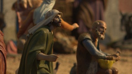 Madrileños visitan el belén instalado en el Real Monasterio de las Descalzas