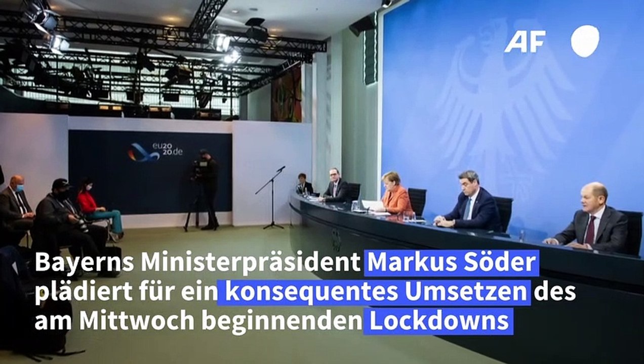 Söder: 'Lockdown, so lange es dauert'