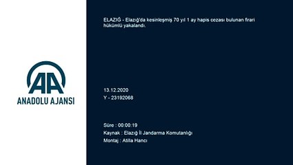 ELAZIĞ - Kesinleşmiş 70 yıl hapis cezası bulunan firari hükümlü yakalandı