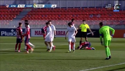 Segundo gol del Atlético B 1 - 2 Real Madrid Castilla