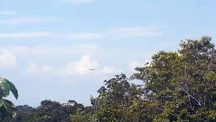 Boeing 777-300ER PT-MUF na aproximação final antes de pousar em Manaus vindo de Guarulhos