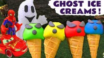 Spiderman from Marvel Avengers in Spooky Ghost Ice Cream Pranks with Thomas and Friends and the Funny Funlings in this Family Friendly Full Episode English Toy Story  from Toy Trains 4U