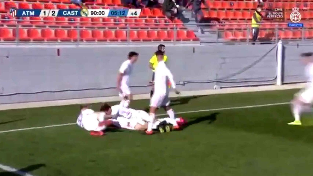 El gol de penalti de Sergio Arribas en el 96 para darle el triunfo al Real Madrid Castilla en el derbi frente al Atlético de Madrid