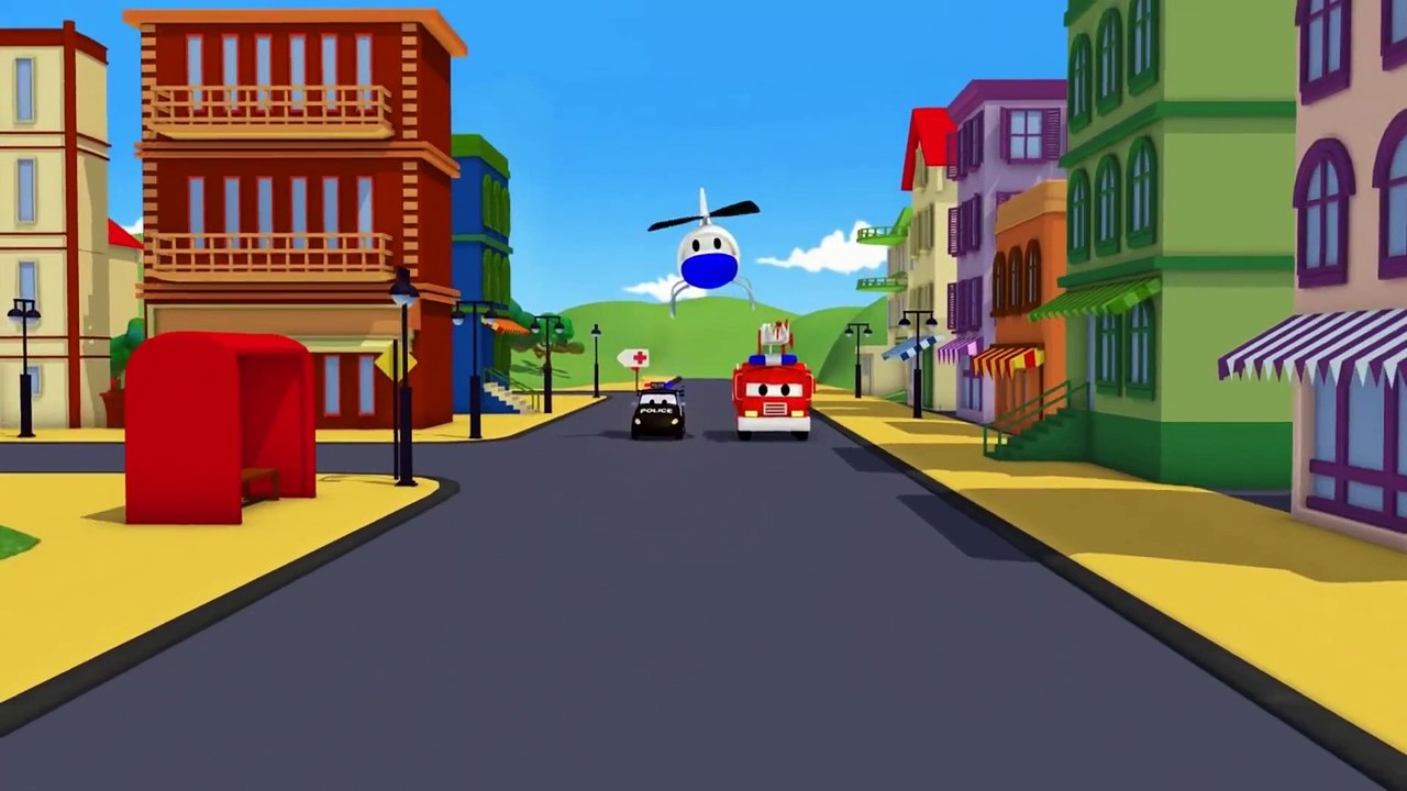 La Super Patrouille -  La grue manquante - La Ville des Voitures   Dessin animé pour enfants
