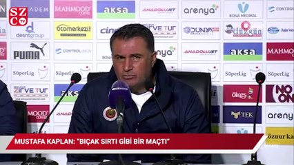 Mustafa Kaplan: “Bıçak sırtı gibi bir maçtı, kazandığımız için de mutluyuz”