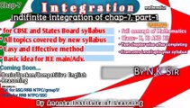 integration class XII | ncert math | ncert mathematics chap 7.1| class 12 | part-3B by N. K. Sir
