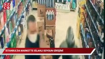 İstanbul'da markette silahlı soygun girişimi