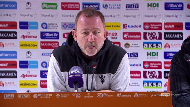 ANTALYA - Aytemiz Alanyaspor-Beşiktaş maçının ardından - Sergen Yalçın