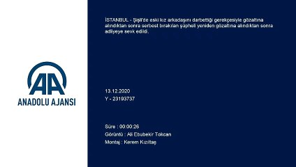 İSTANBUL - Şişli'de eski kız arkadaşını darbeden şüpheli adliyeye sevk edildi