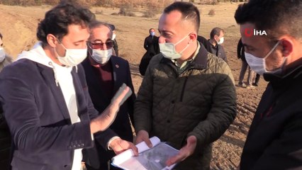Bilecik’e yapılan 'Hayvan İçme Suyu Gölet' projesi böyle görüntülendi
