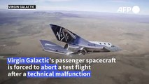 Virgin Galactic spacecraft lands after aborting test flight