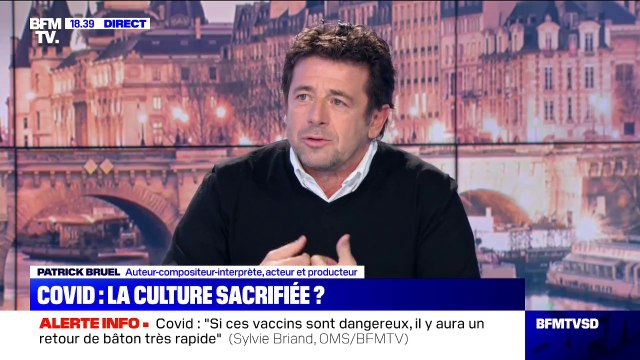 Patrick Bruel: S'entendre dire qu'on n'est pas essentiel, c'est stupide