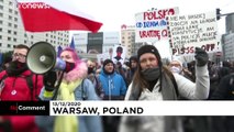 Thousands protest in Warsaw against abortion reform and PiS government