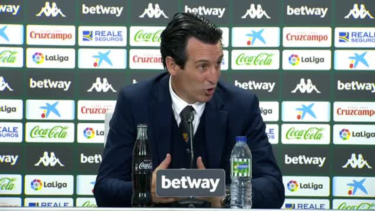 Emery: "Las lesiones han condicionado el partido"