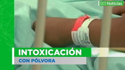 Niño se intoxicó con pólvora en Antioquia