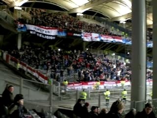 Entrée des joueurs échauffement