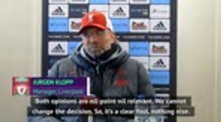 Klopp laughs at VAR explanation after push on Salah