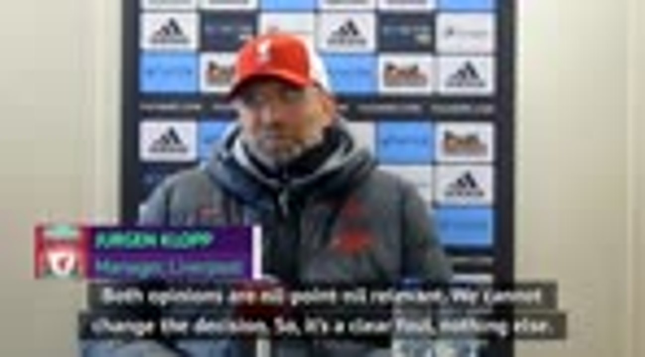 Klopp laughs at VAR explanation after push on Salah