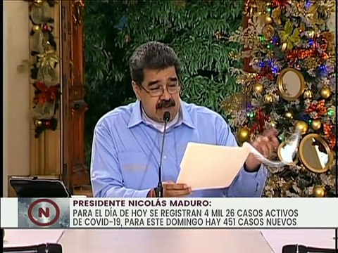 Pdte. Maduro: Venezuela tiene a la fecha 4.026 casos activos de COVID-19