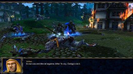 Warcraft 3 Reign of chaos HD campaña humanos historia escenas parte 2/2