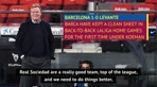 Koeman hopes for Barca confidence boost before Real Sociedad showdown