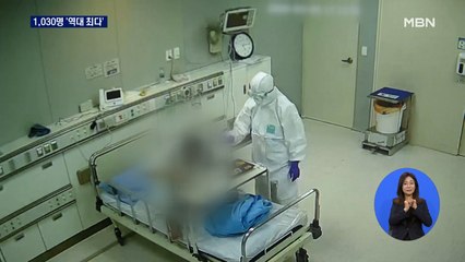코로나19 확진자 1,030명 '역대 최다'…시민 불안 확산