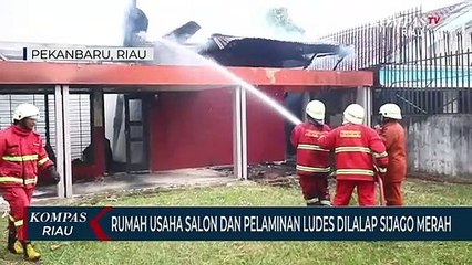 Rumah Usaha Salon dan Pelaminan Ludes Dilalap Sijago Merah