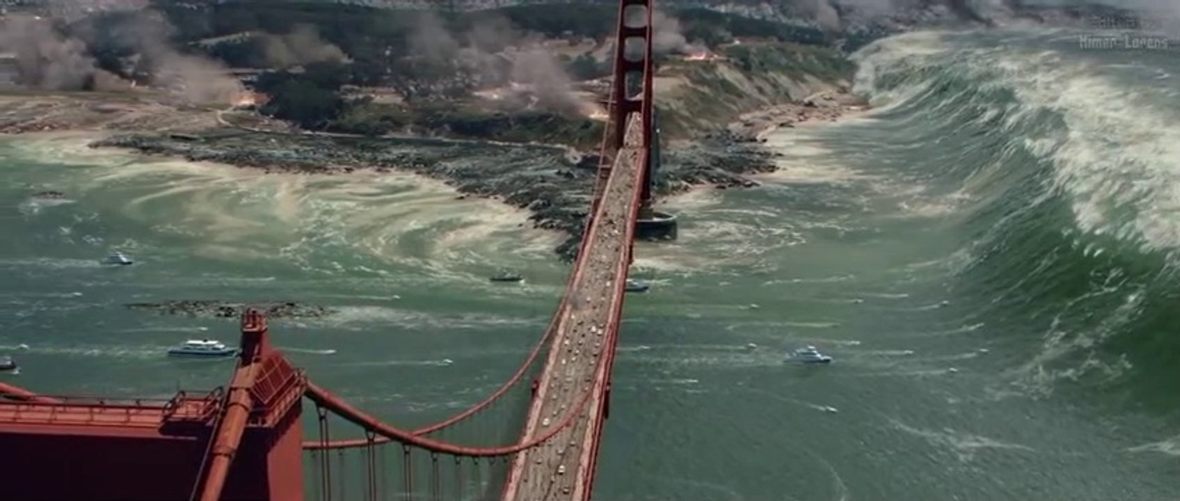 San Andreas (2015) - Tsunami Scene - Pure Action || Dwyane Johnson (The Rock) Movie