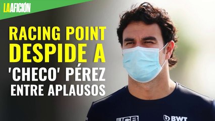 Racing Point despide a 'Checo' Pérez entre aplausos